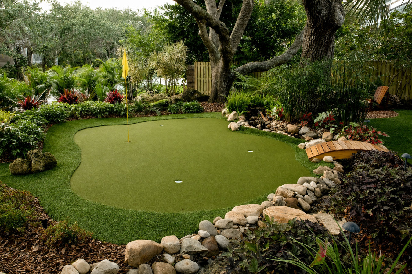 Putting green turf